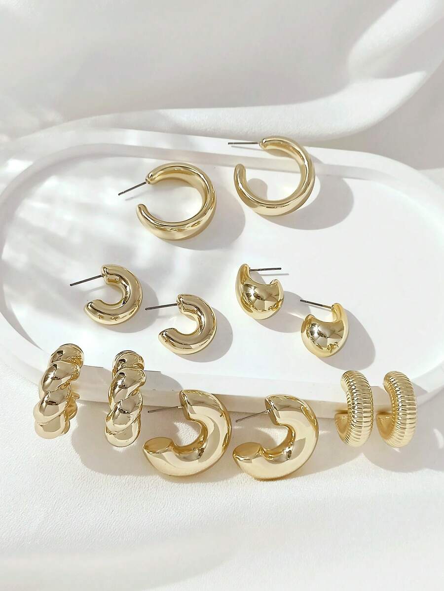 Colore:Set da 6 paia in oro