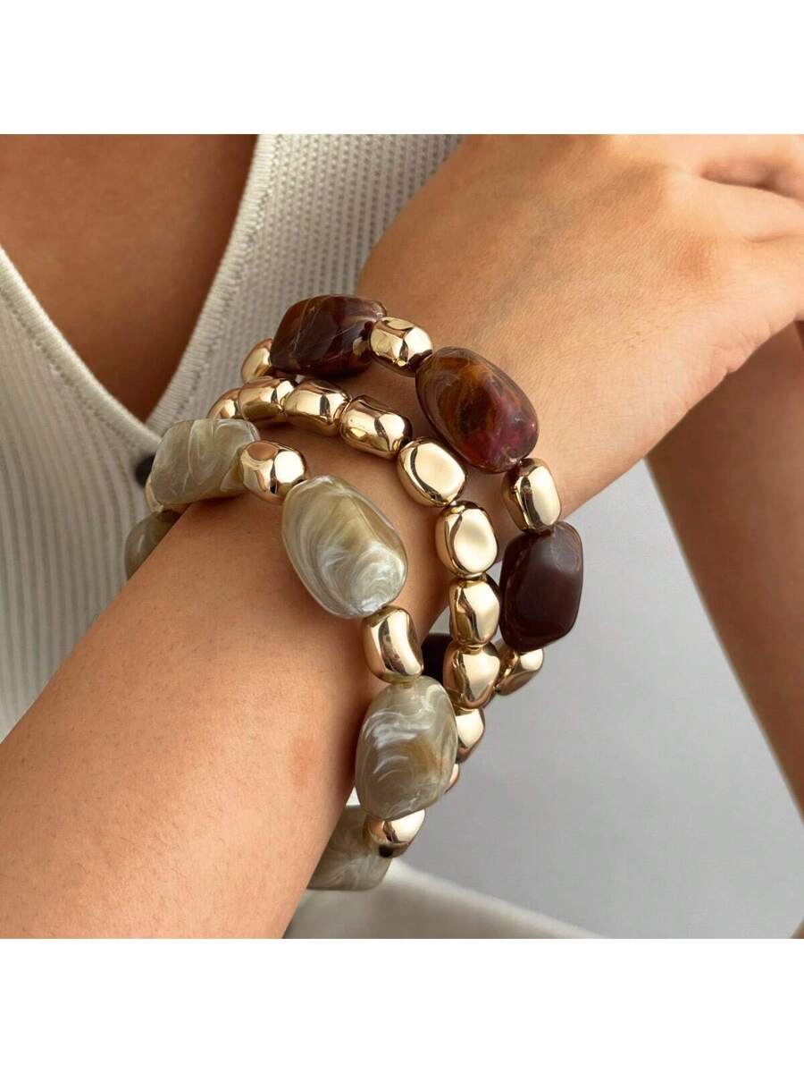 Colore:Set di 3 braccialetti multicolori 1