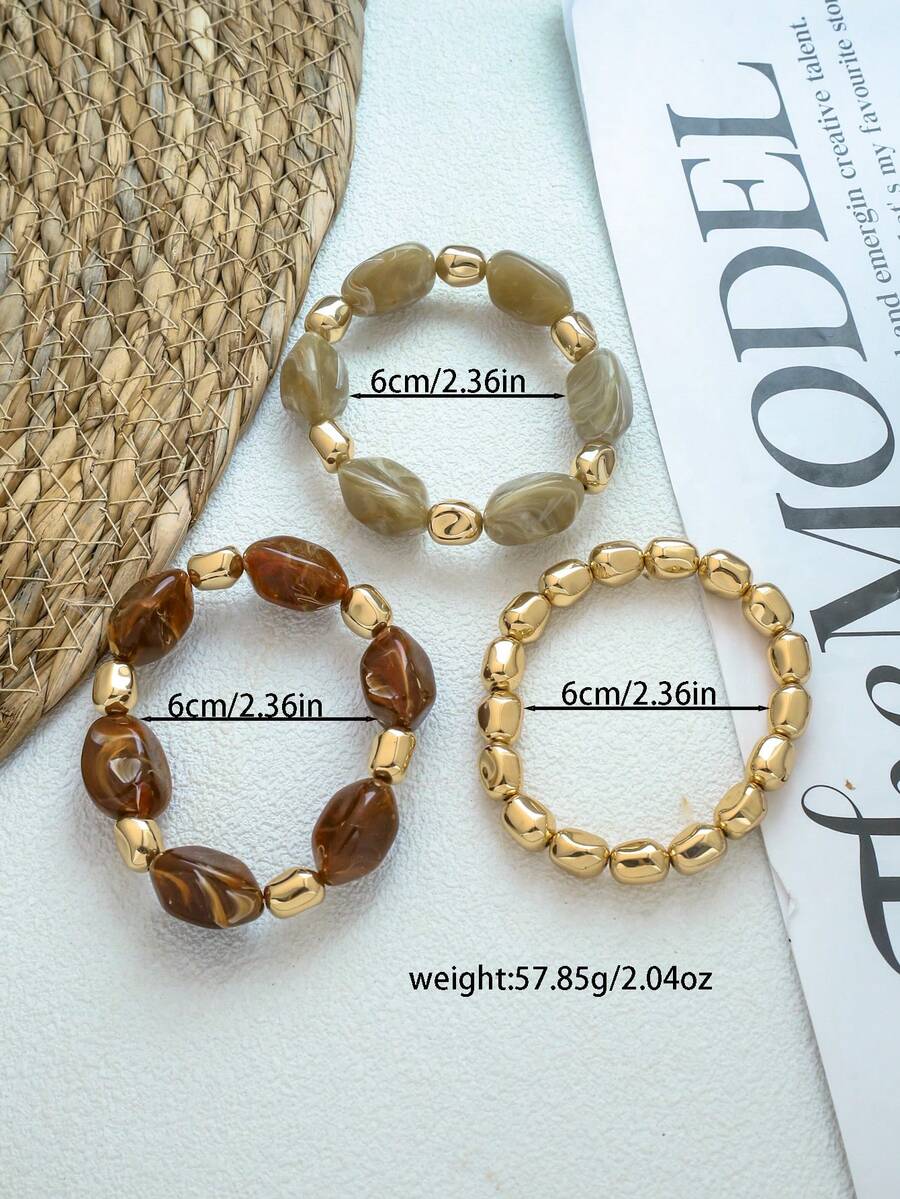 Colore:Set di 3 braccialetti multicolori 1