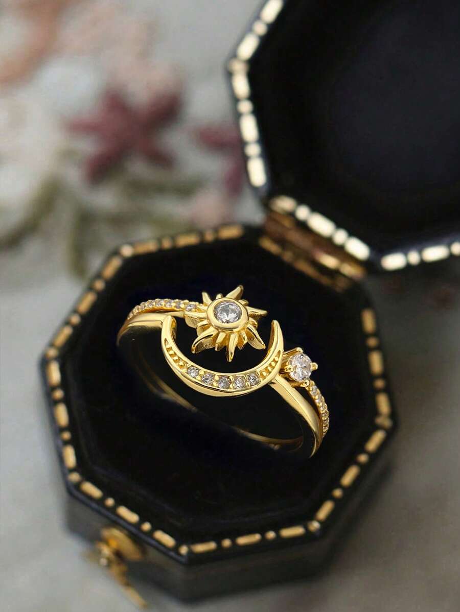 Tipo di stile:anello del sole e della luna 1