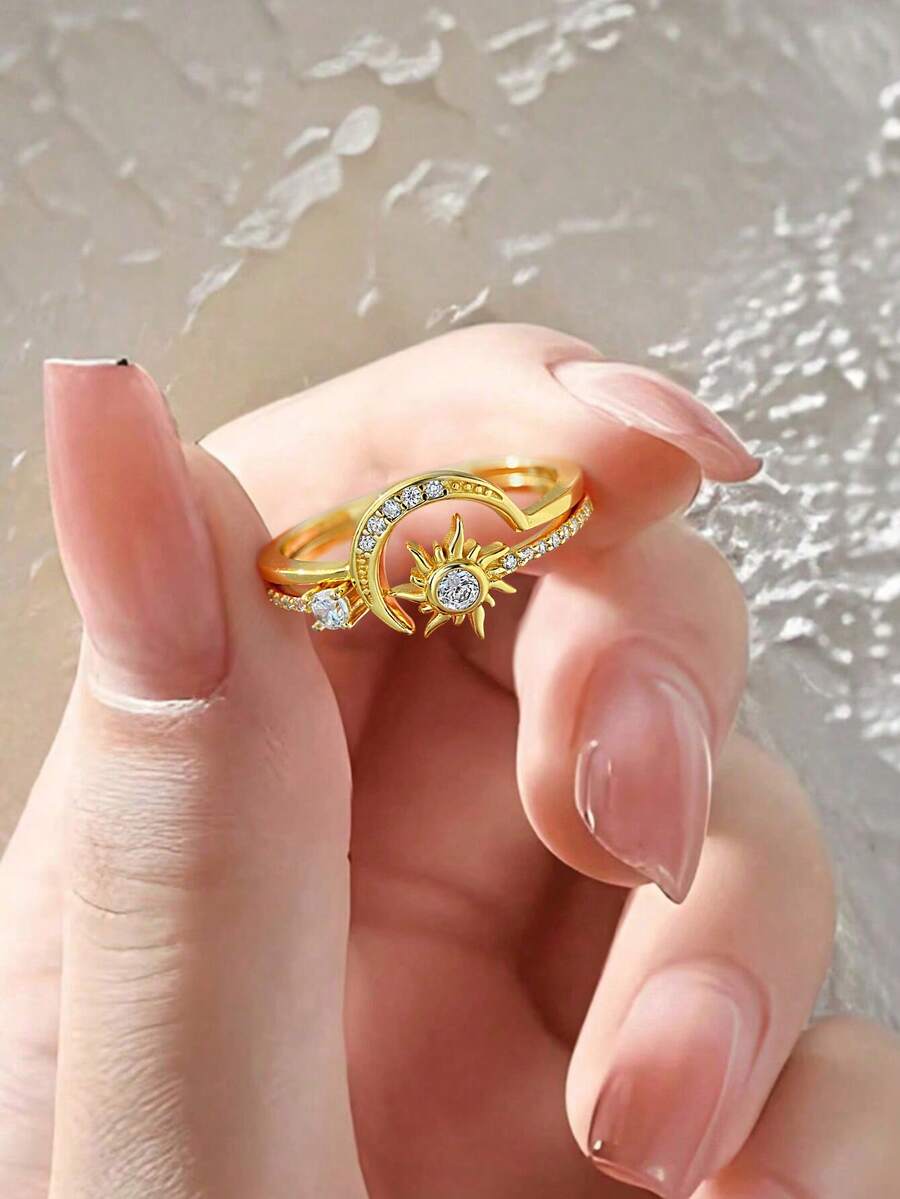 Tipo di stile:anello del sole e della luna 1