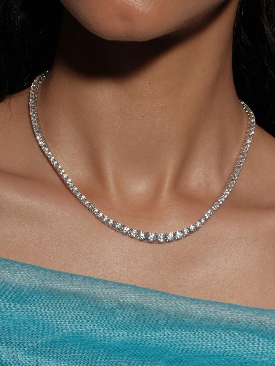 Tipo di stile:Collana di alta qualità con diamanti da 3 mm