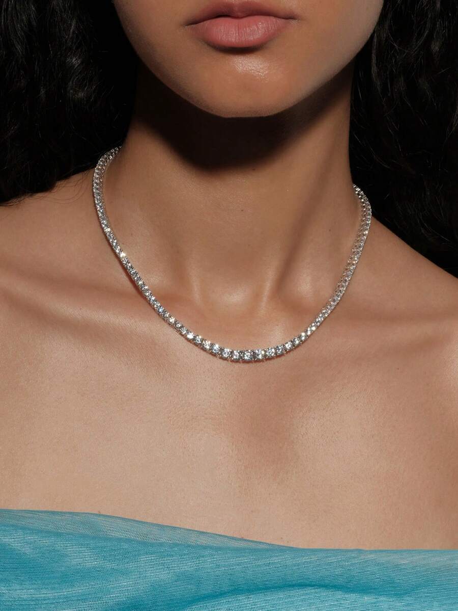 Tipo di stile:Collana di alta qualità con diamanti da 3 mm