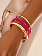 Tipo di stile:Tre semplici braccialetti lucidati