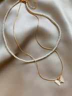 Tipo di stile:Collana con farfalla di perle