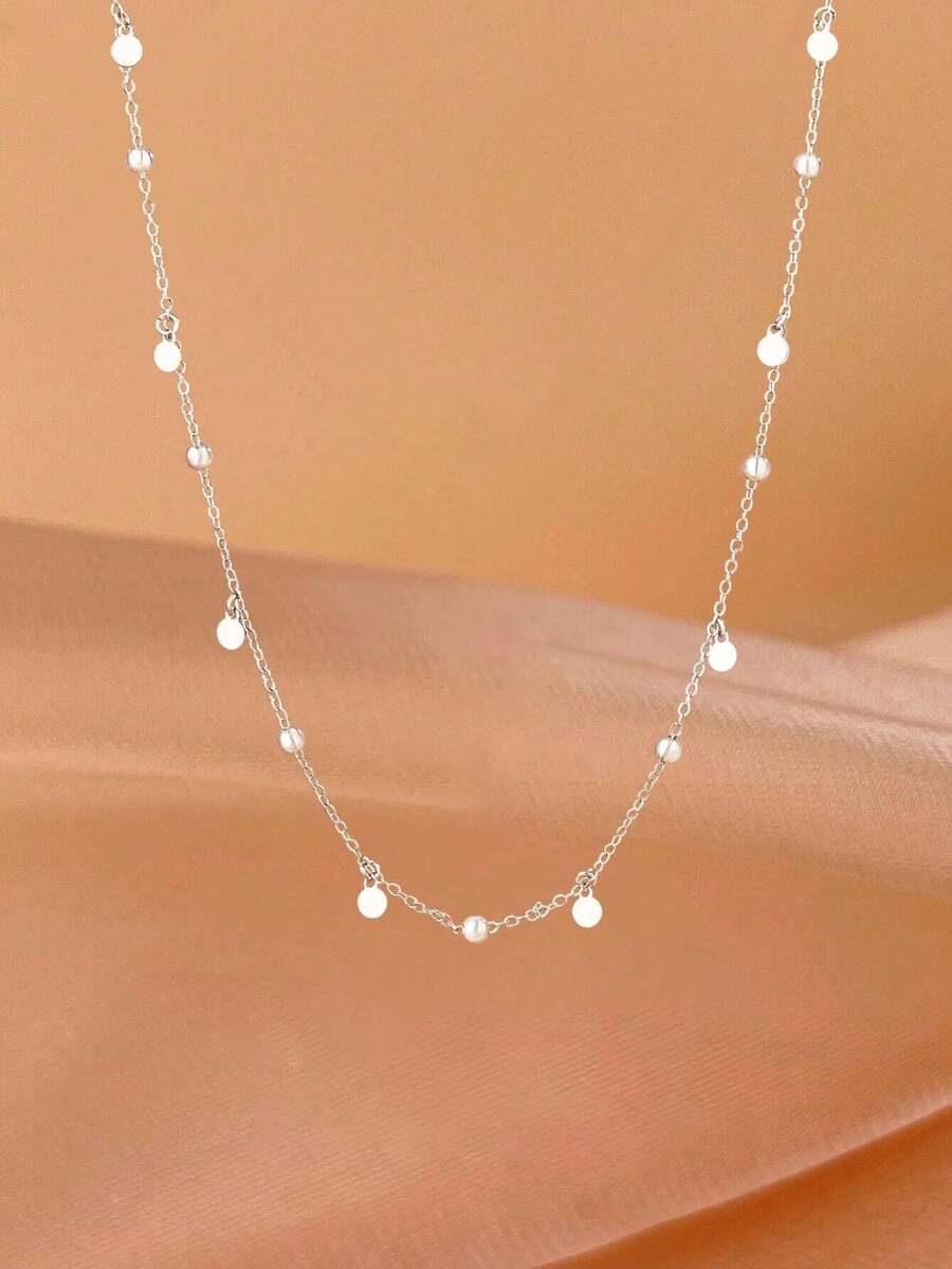 Tipo di stile:Collana con perline rotonde e nappa