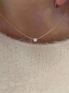 Tipo di stile:collana con ciondolo di diamanti