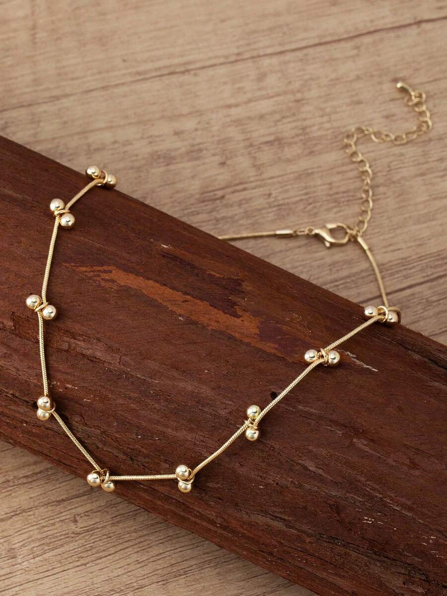 Tipo di stile:Perle rotonde dorate