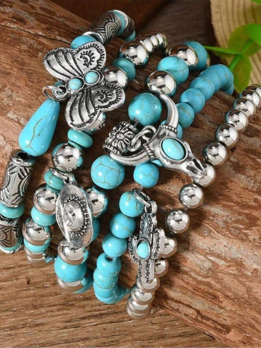 Tipo di stile:Set di braccialetti con cappello di mucca a farfalla
