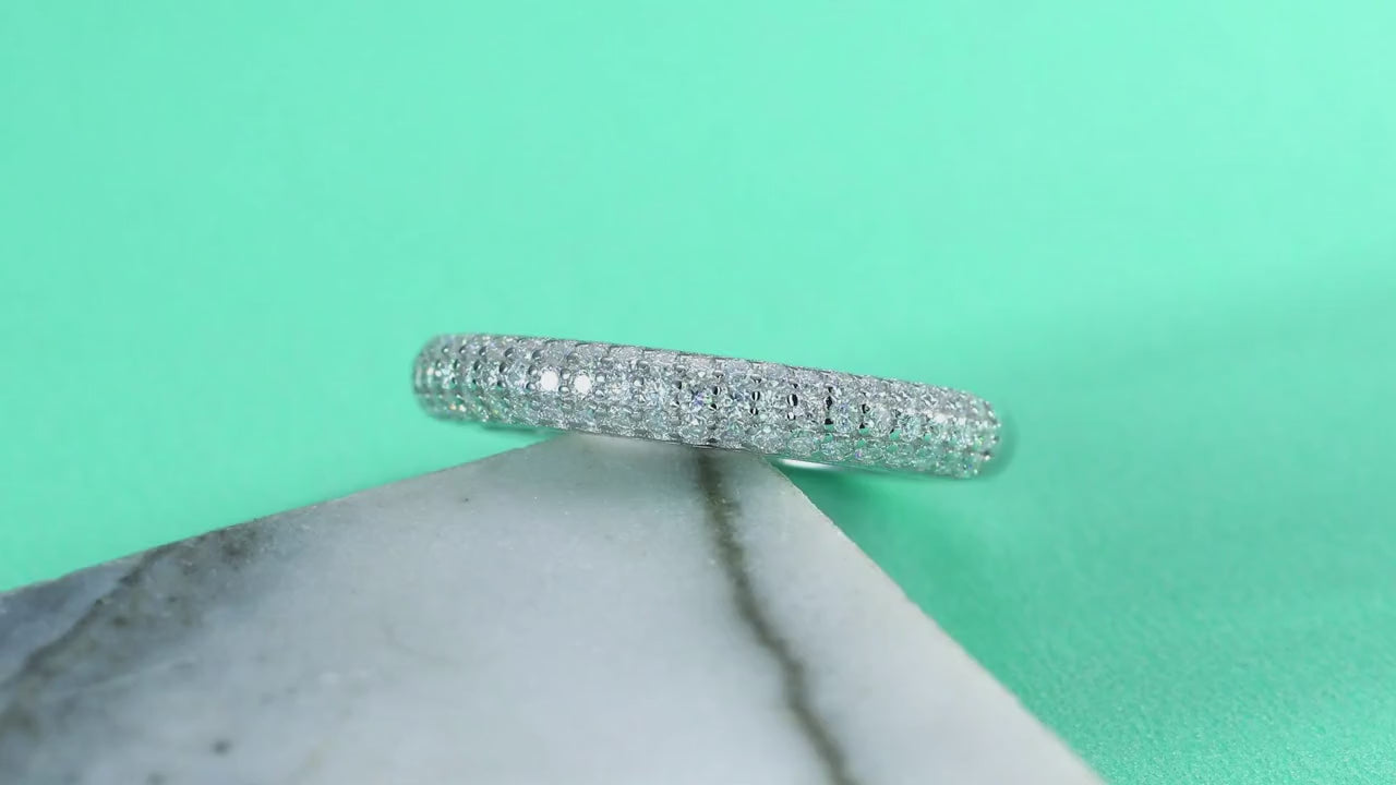 1 pezzo anello in argento 925 con moissanite per donna, adatto per banchetti, occasioni ufficiali, vacanze, san valentino, fidanzamento, matrimonio, anniversario, regalo di compleanno