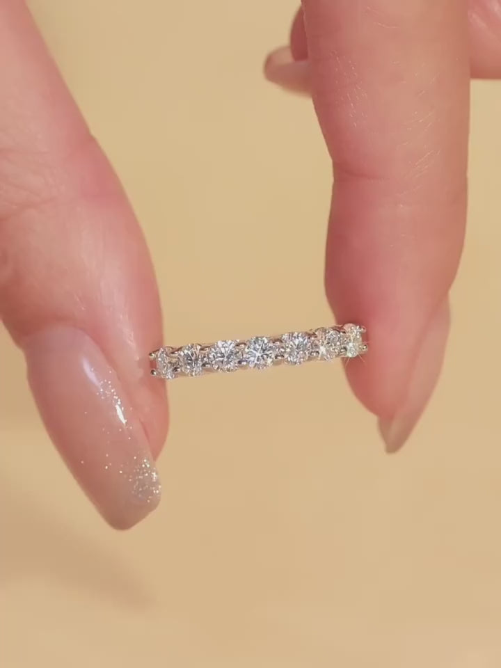 1 pezzo anello di fidanzamento con moissanite, anello nuziale in argento sterling 925, anello promessa anello eterno, anello anniversario, gioielli di lusso, regalo per le donne
