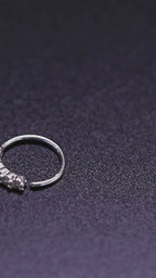 1 pezzo personalita semplice in rame & zirconia cubica lusso anello da naso per donne, ciondolo piercing da naso regalo di festa in rame gioielli