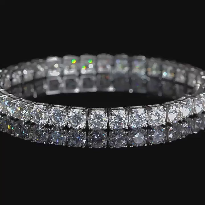 1 pezzo di tennis da 3mm catena in moissanite ad alta qualita a quattro-prong con braccialetto in argento sterling s925, gioielli fini luccicanti e lussuosi per matrimonio, fidanzamento e regali per le spose