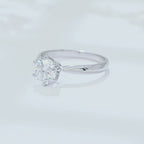 1 anello di moissanite con certificato, 925 anello di matrimonio in argento sterling per donne adatto a banchetti, feste, occasioni formali, san valentino, proposte, fidanzamenti, matrimoni, anniversari, compleanni, gioielli da sposa come regalo