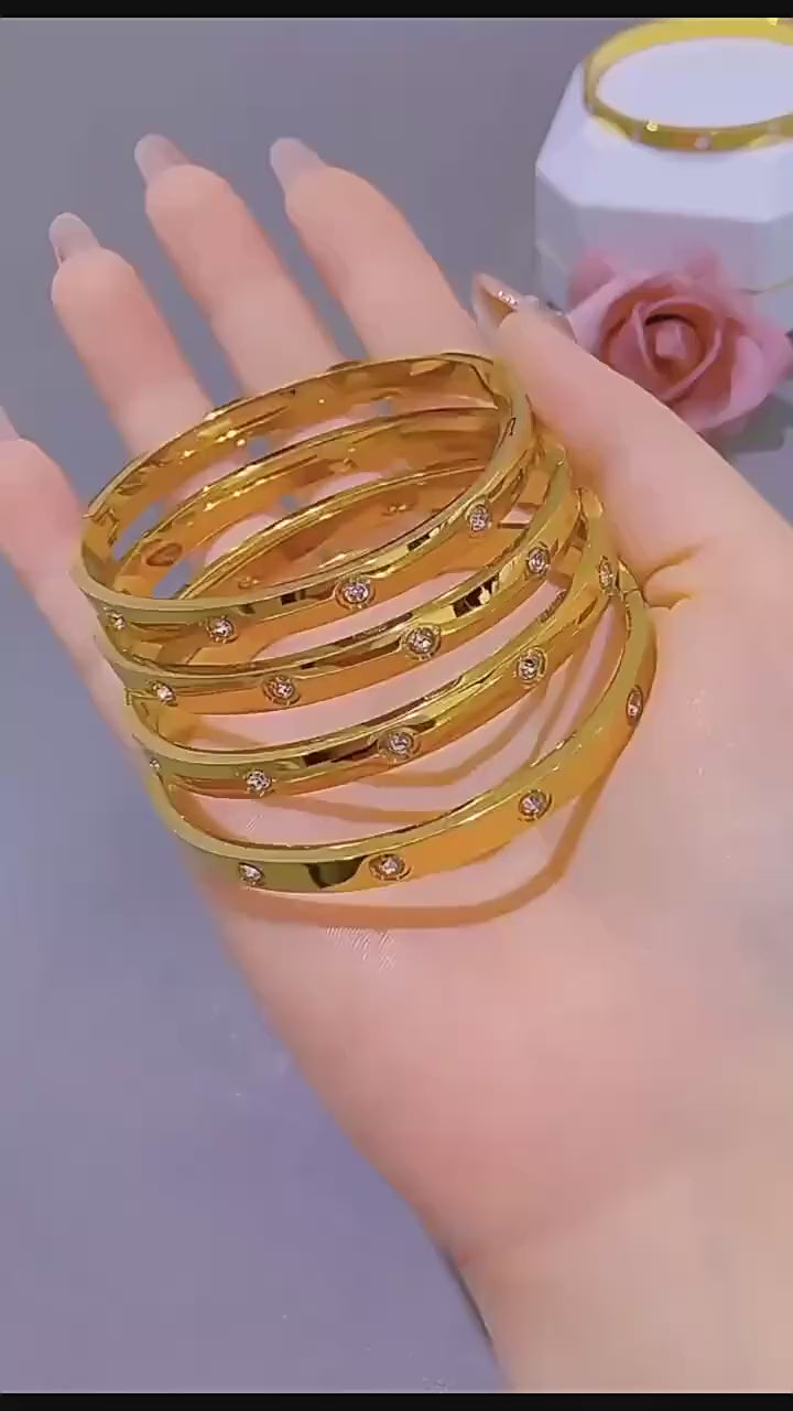 1 bracciale in argento sterling, lucidato a specchio, non facile da sbiadire, trifoglio a quattro foglie con zirconia, stile alla moda e classico, adatto per l'uso quotidiano