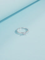 Modian anello delicato in forma quadrata con diamante di laboratorio moissanite di colore d in argento sterling 925, gioielli dichiarativi per matrimonio da donna