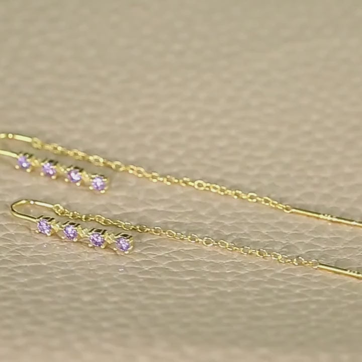 Una coppia di orecchini in argento sterling s925 con frange, orecchini, fermagli per orecchie per uso quotidiano, gioielli per donne come regalo