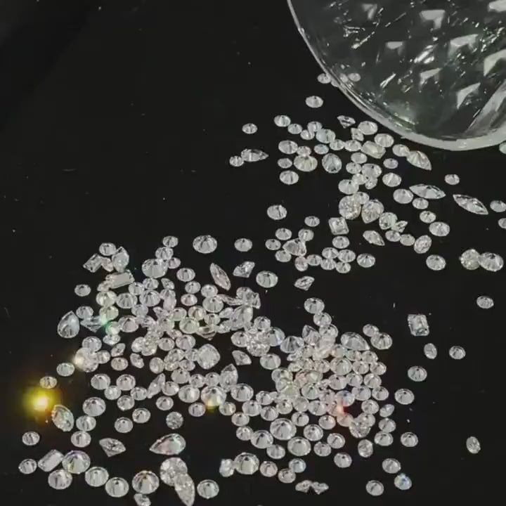 5 pezzi di diamanti di laboratorio, da 0,01 a 0,05 carati, colore d-e e purezza vs-vvs, adatti per la realizzazione di gioielli fai-da-te, anelli, orecchini, collane/pendenti.