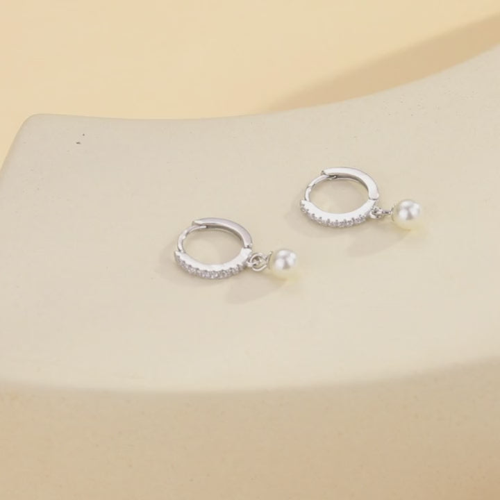 1 coppia di orecchini a goccia con pendente di perle di conchiglia in argento sterling 925, gioiello di qualita per anniversari, san valentino per le donne