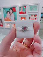 Ciondolo in argento sterling s925 a forma di cuore cavo, ciondolo elegante, adatto per bracciali fai-da-te, gioielli da donna, san valentino
