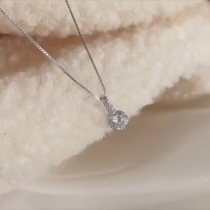 1 pezzo di raffinata collana donna in argento sterling con pendente a goccia d acqua geometrico, con zirconi luccicanti, catena per clavicola, gioielleria ipoallergenica, regalo di san valentino