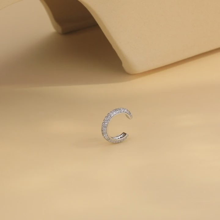1 pezzo orecchino a cuffia in argento sterling 925 alla moda per gioielli da donna d\"affari