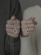 Collana in argento sterling per coppia, uomo e donna, di design fresco e semplice, catena da colletto, pendente a forma di fiore spinoso, regalo di san valentino