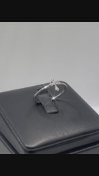 1 pezzo anello in argento s925 per donne, incastonato con diamante a forma di croce, stile: semplice, alla moda, versatile, dolce, adatto per matrimonio, feste, uso quotidiano, regalo per madre, migliori amiche, fidanzata nel giorno del suo compleanno